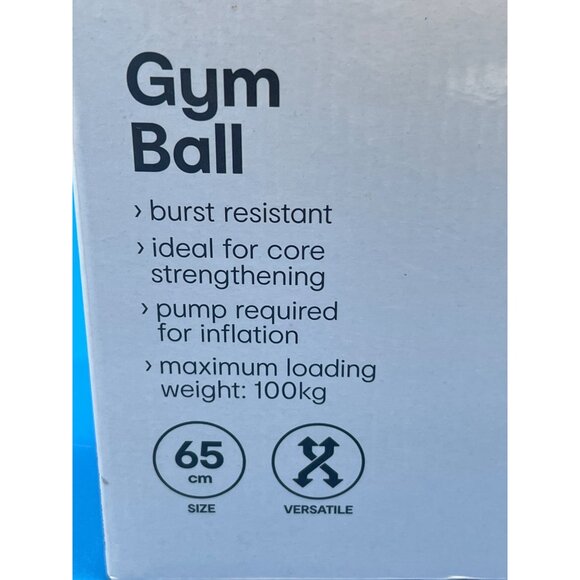 Anko 65Cm Burst Resistant Gym Exercise Ball For Core Strengthening & Stability T - Picture 7 of 7